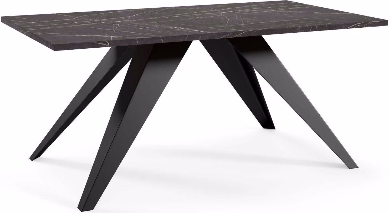 FURNLUX Tavolino Aria Black 60cm / Colore principale: Nero / Dimensioni: 60 x 48 x 120 cm