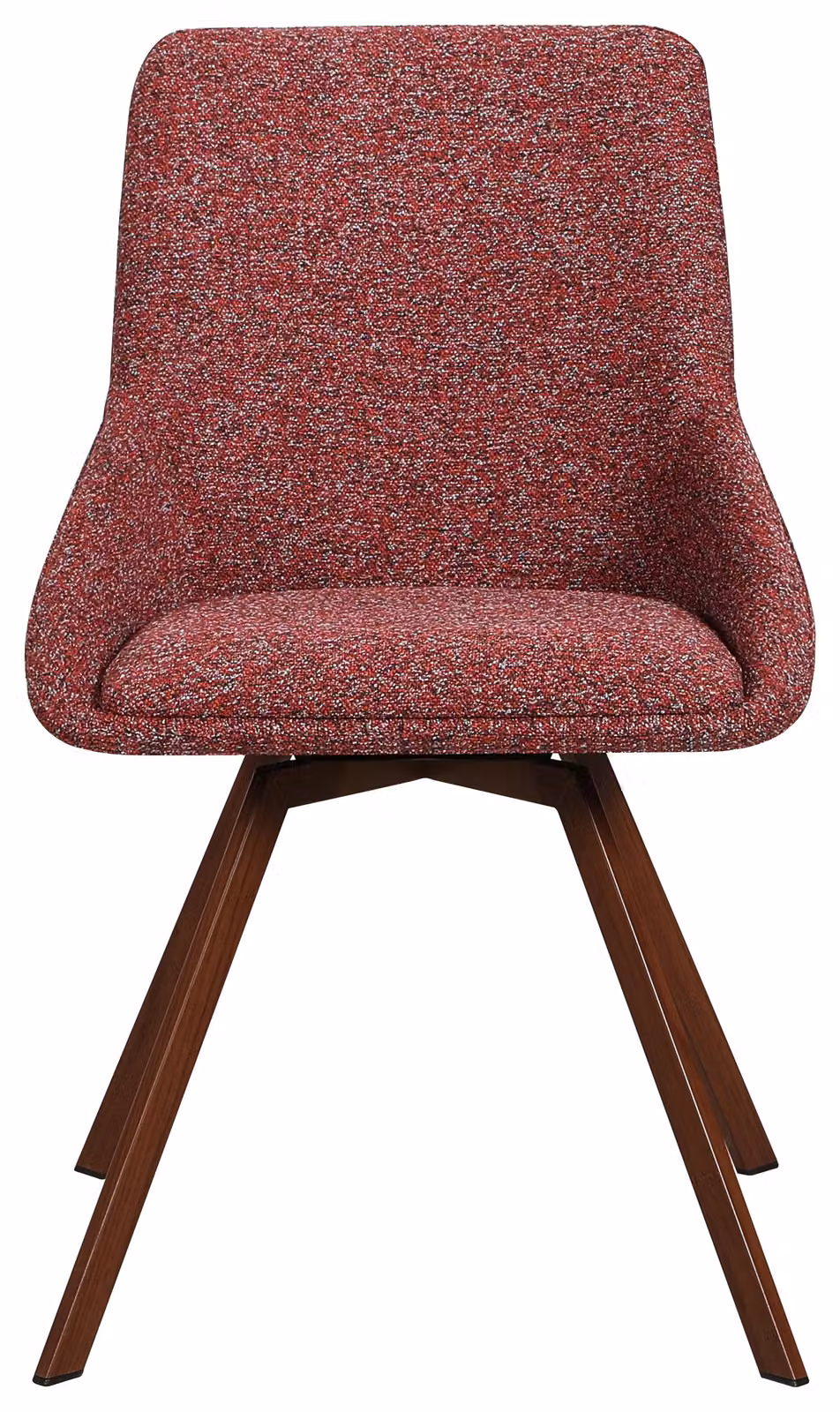 Selsey Yanii - Sedia girevole per sala da pranzo, tessuto bouclé color bordeaux, 50 cm