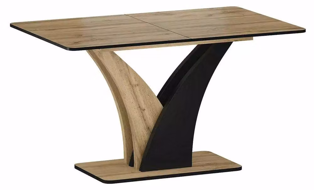 Tavolo da pranzo FURNLUX modello Vento, colore marrone e nero, dimensioni: 120 cm / Colore principale: / Dimensioni: