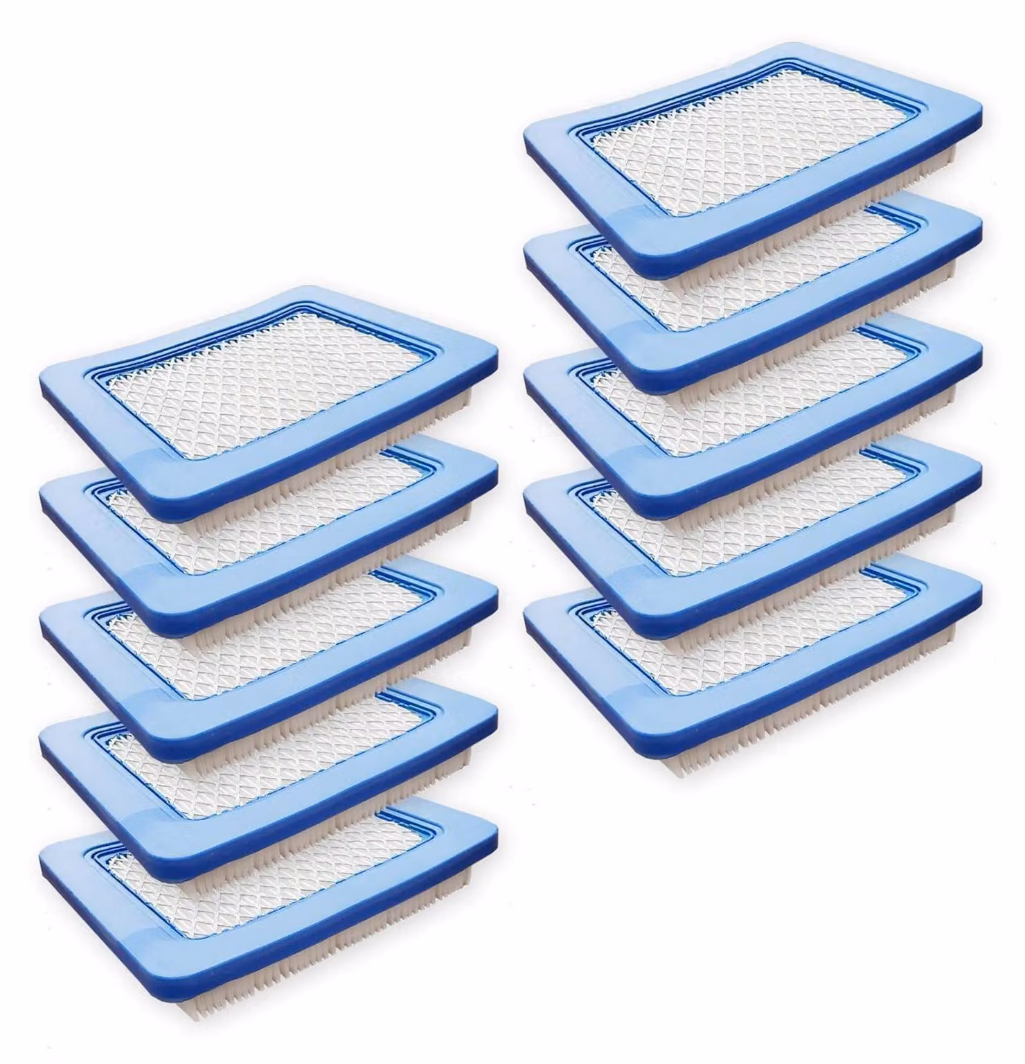 10 filtri dell'aria compatibili con motori Briggs & Stratton da 3,5 CV, modello orizzontale, e motori Quantum da 3,5 CV, codici 491588 e 399959, marca SWS Forst,