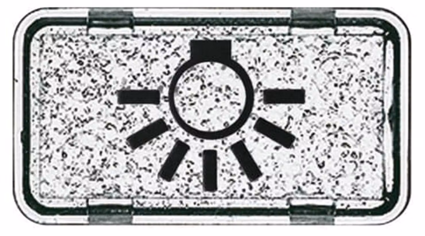 Busch-Jaeger 44 2622 LI-101 Luce simbolo a pulsante bianco alpino per tutte le stagioni