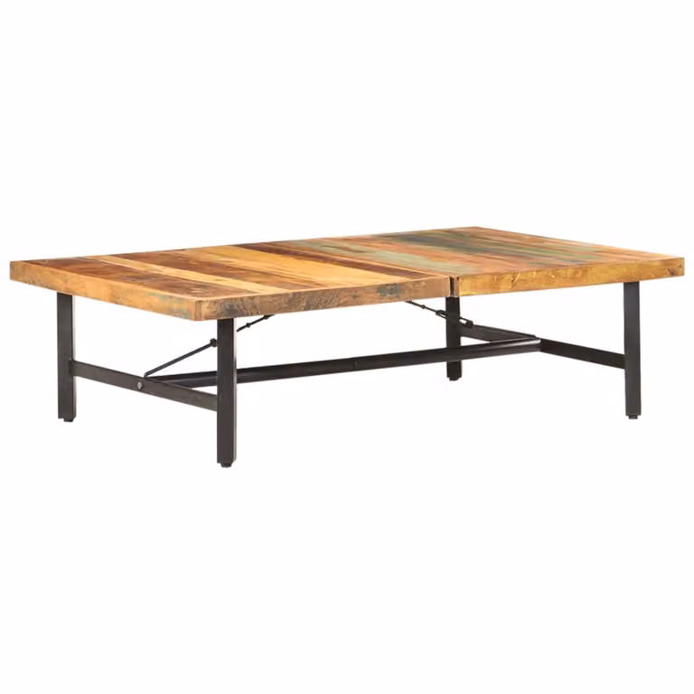 Tavolino 142x90x42 cm in legno massiccio di recupero