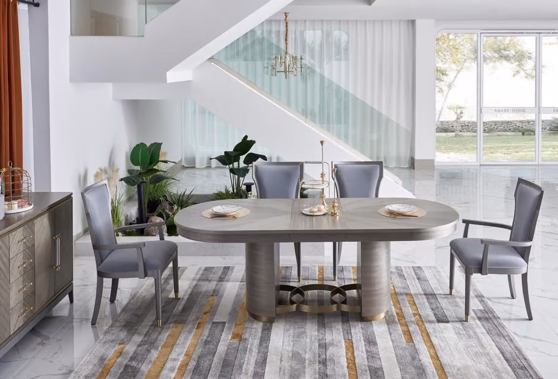Design Stuhl Set 6x Luxus Stühle Sitz Polster Gruppe Lehnstuhl Set Garnitur