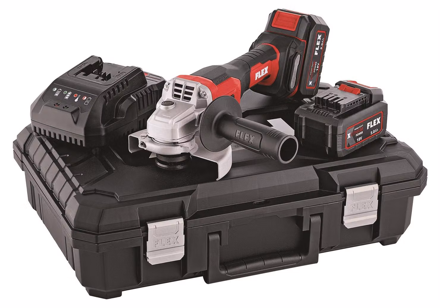 Smerigliatrice angolare a batteria FLEX L 125 18.0-EC LD / 5.0 Set - 530496