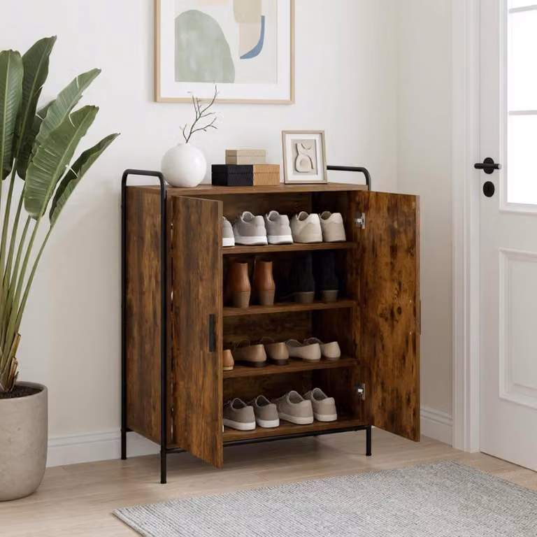 vidaXL Mobile per scarpe 76 x 36,5 x 93 cm Legno ingegnerizzato