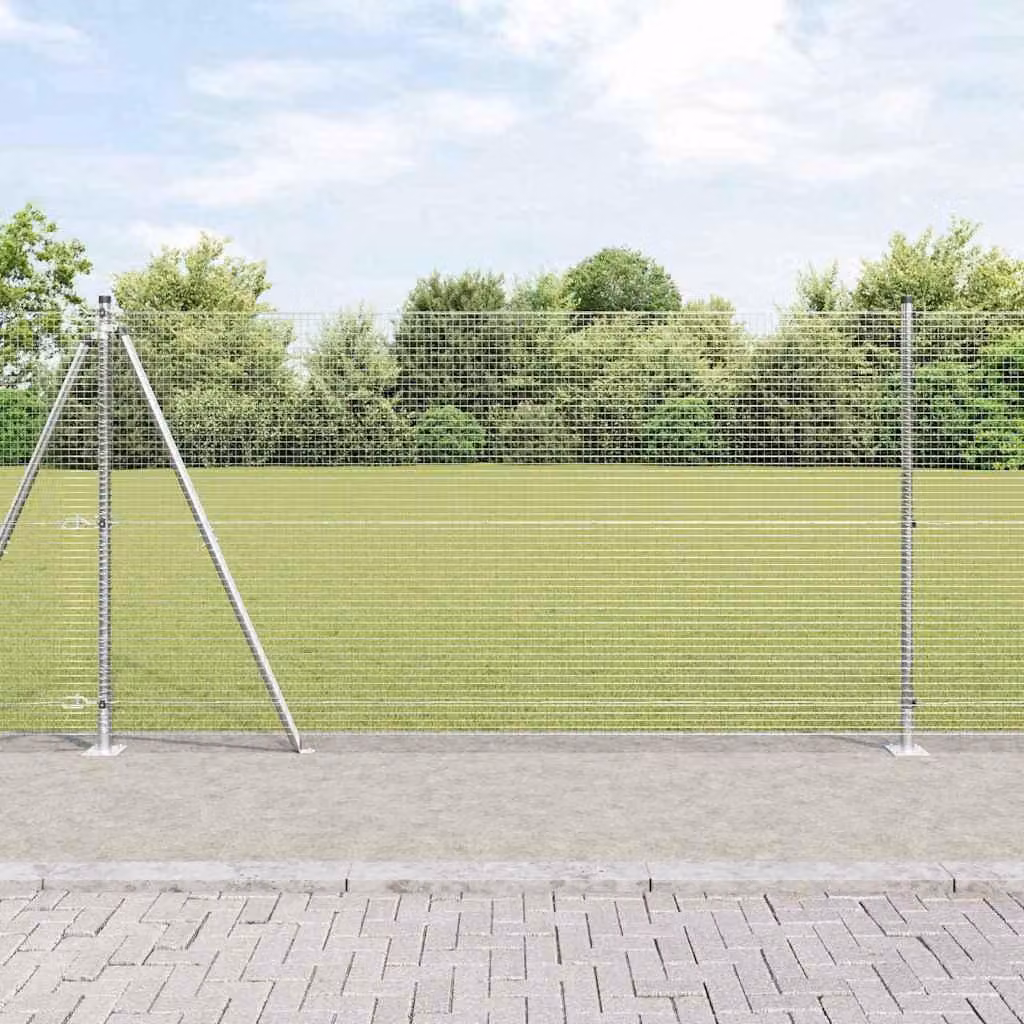 Maison Exclusive - Palo della recinzione Argento 50 x 1,2 m (rete 19 x 19 mm)