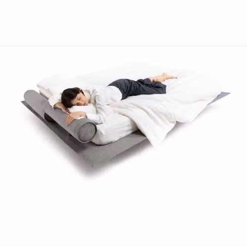 Letto matrimoniale imbottito effetto sospeso Flamingo - Noctis