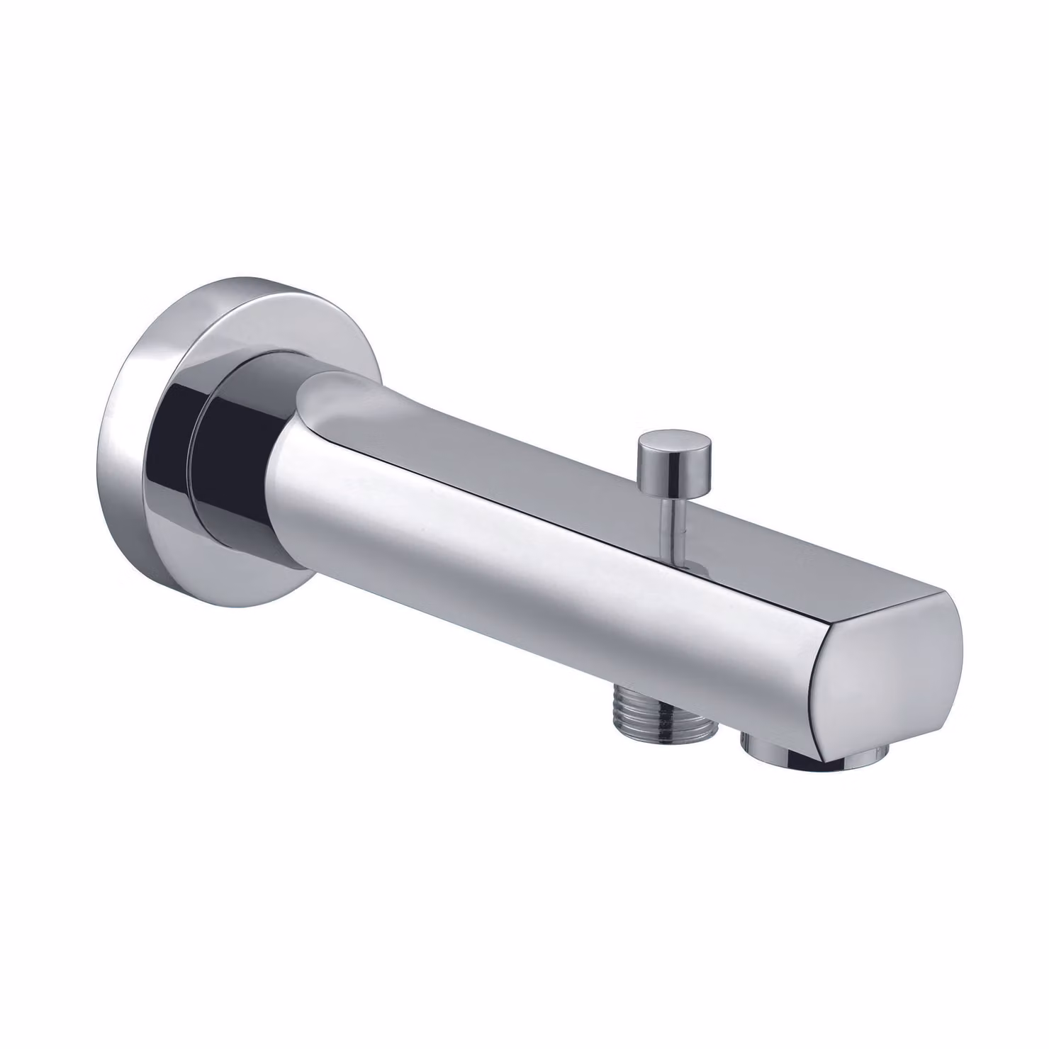 KLUDI ZENTA Bec déverseur pour bain avec inverseur, montage mural, saillie 170mm, chrome, 1350105, 1350105