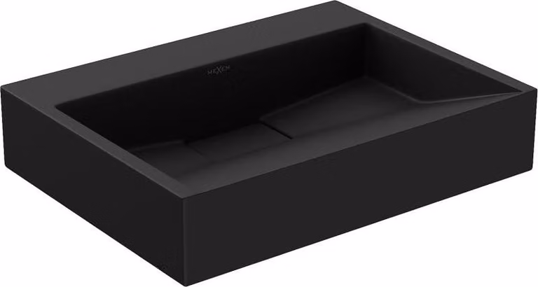 Mexen Ava lavabo da appoggio in conglomerato B/O 50 x 38 cm, nero - 23015070