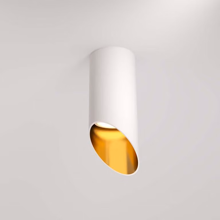 Deckenleuchte tecnica Lipari Bianco con oro C044CL-01-15GU10-W
