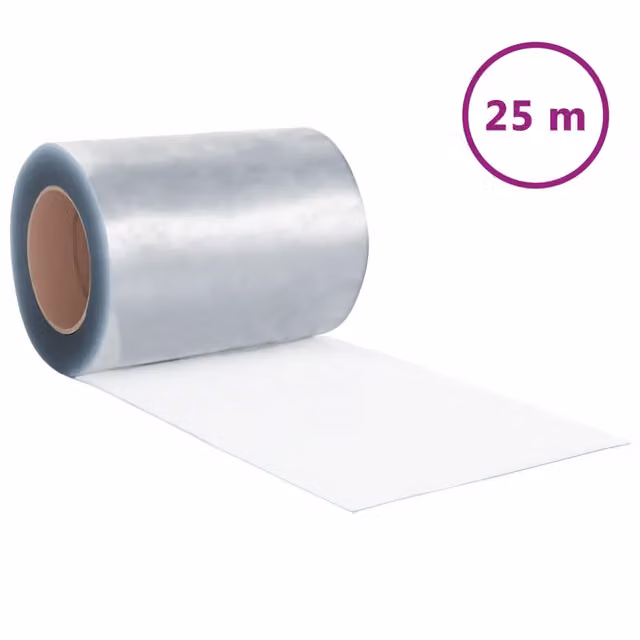 Rotolo per tenda a strisce in PVC trasparente e bianco DESIGN IN, spessore 2,6 mm, L: 300 mm, Lunghezza: 25 m, CFW7041878