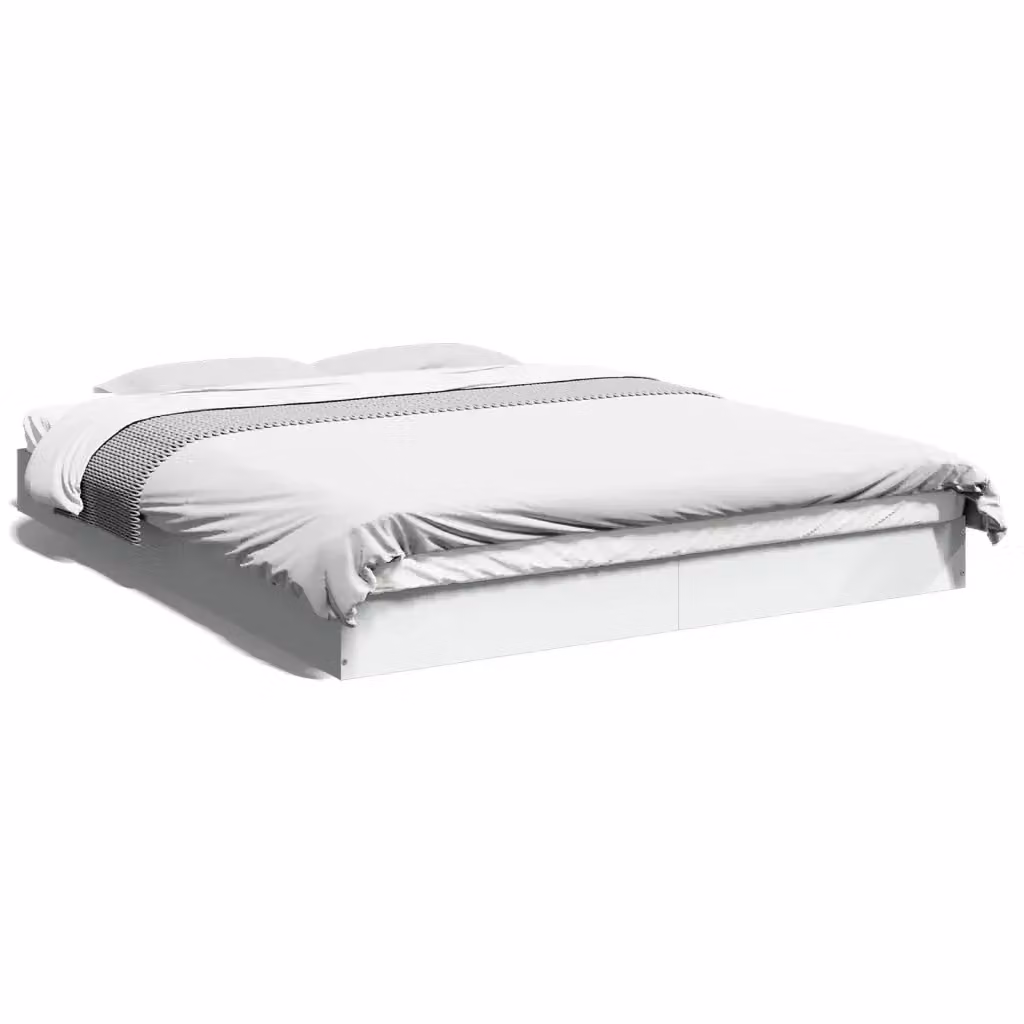 Struttura Letto Design Mania in Legno Multistrato Bianco L 160 x P 200 cm – 2