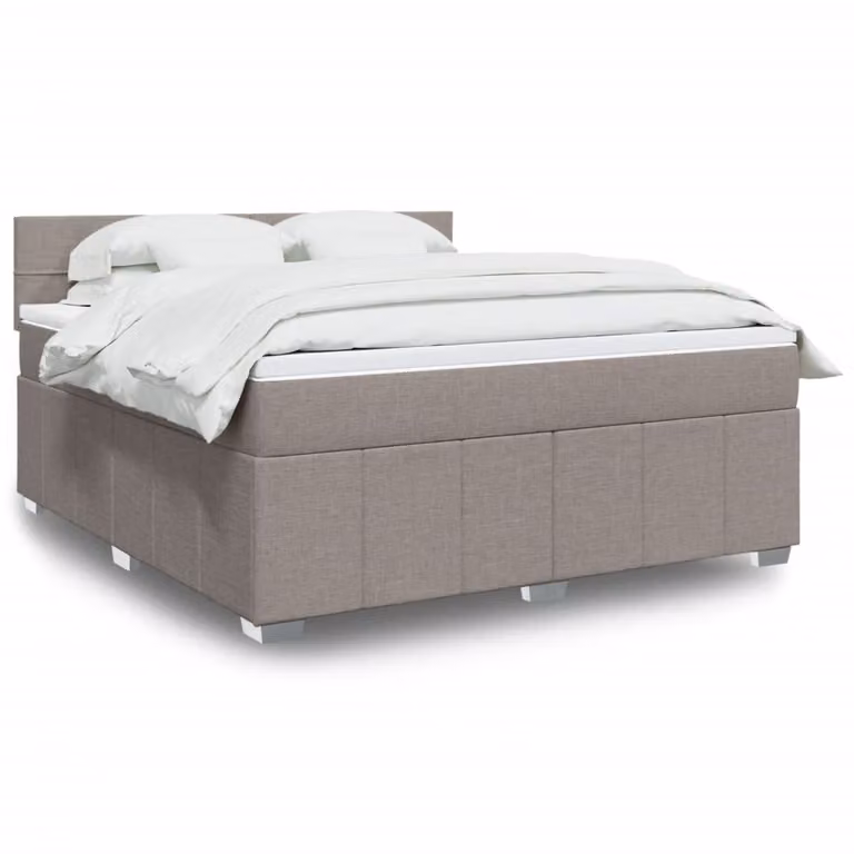 vidaXL Giroletto a Molle con Materasso Ibrido in Tessuto, L/P: 180 x 200 cm