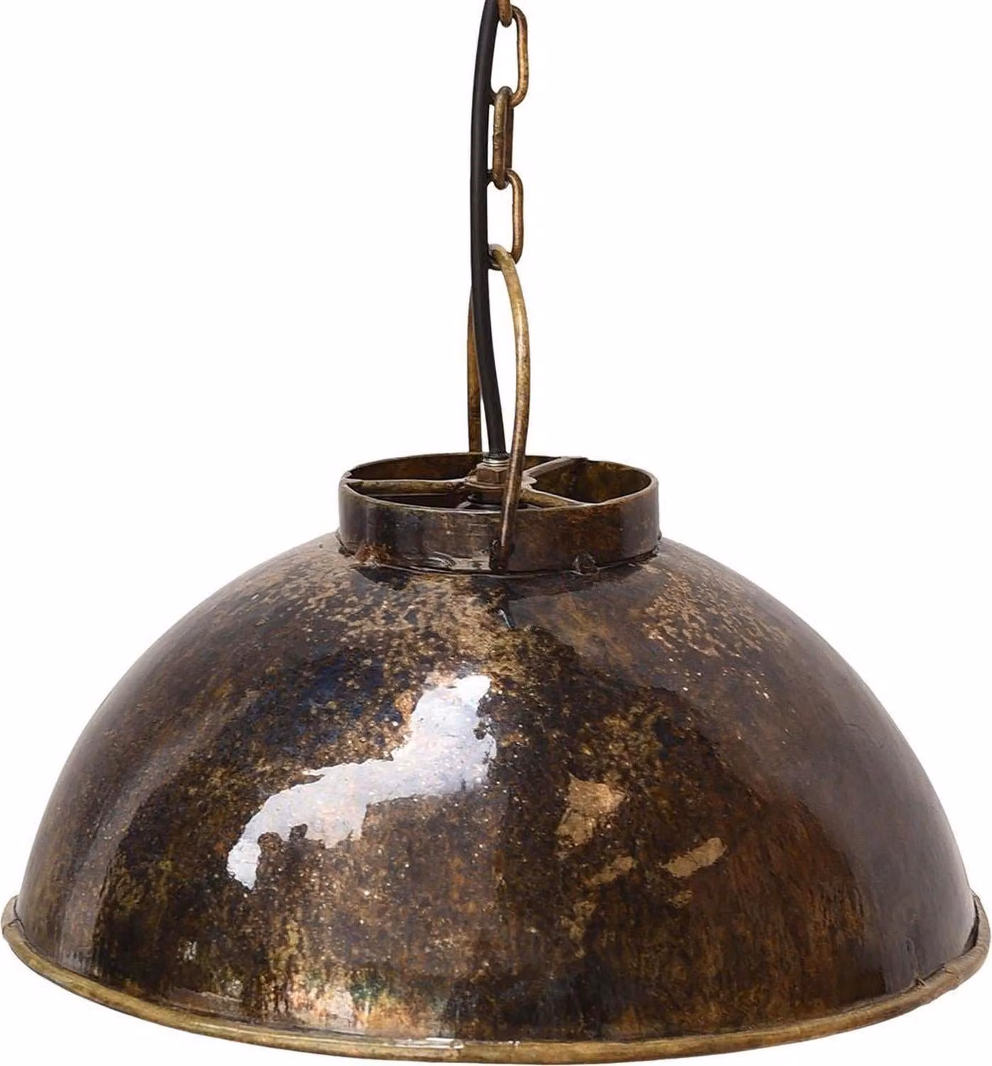 Lampada a sospensione Thormann small - Blu scuro marmorizzato