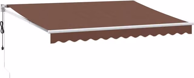 Tenda da Sole | Tenda parasole Retrattile Automatica Marrone 350x250 cm