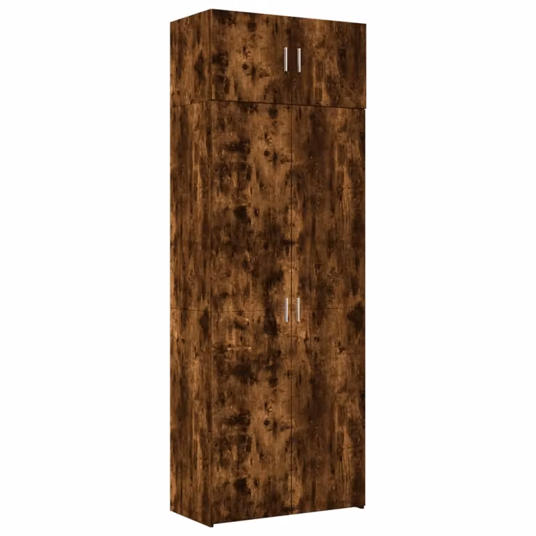 Armadietto Rovere Fumo 80x42,5x225 cm in Truciolato