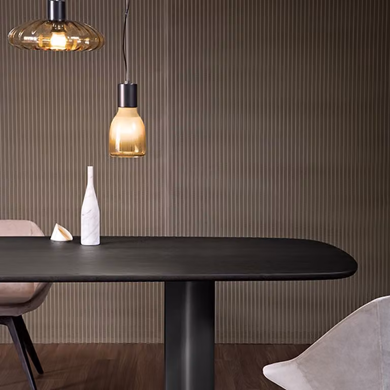 Tavolo Geometric Table Wood Bonaldo piano a botte