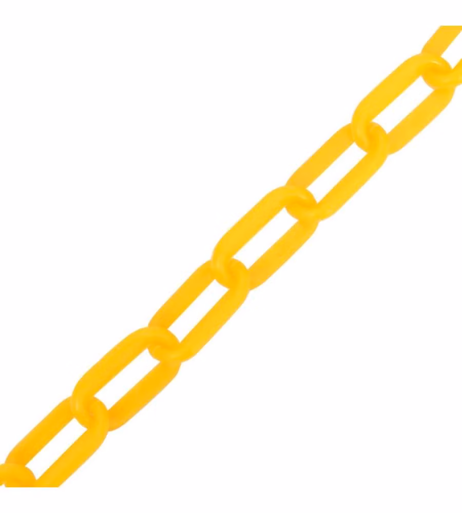 Catena Segnaletica Gialla 100 m Ø8 mm in Plastica