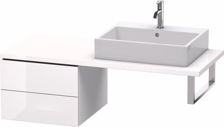 Duravit L-Cube Meuble bas pour console, 2 tiroirs, 520x400x547mm, LC583701818, LC583701818