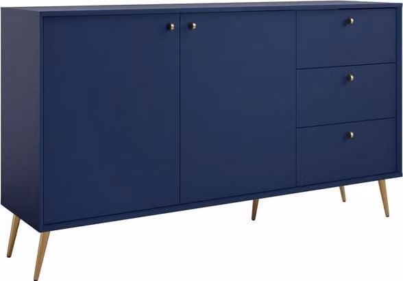 Cassettiera combinata PITALITO - blu scuro