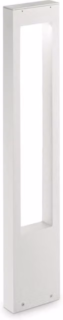 Piantana Moderna Vega IDEAL LUX in Alluminio Bianco con Vetro Trasparente, Luce G9 3W 3000K Luce Calda