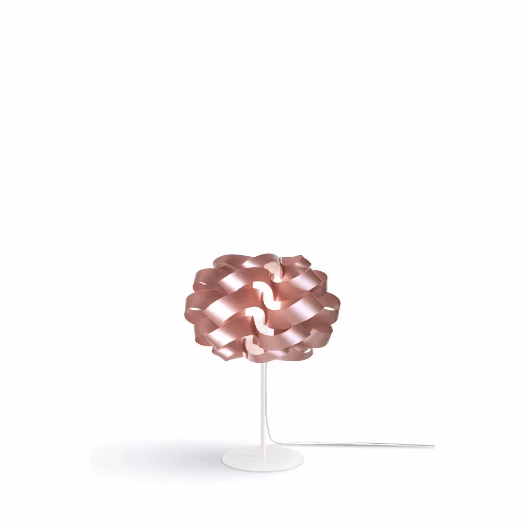Lampada da scrivania moderna Cloud Linea Zero Polilux colore pink in metallo con attacco E14 – 2