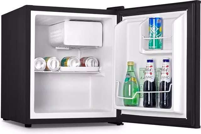 Mini Frigo Wintem in Metallo Nero con Freezer da 5l e Capacità Totale di 48l