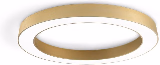 Ondaluce Globus Plafoniera o Sospensione LED Moderna a Anello, Disponibile in Bianco, Nero o Oro/Ottone