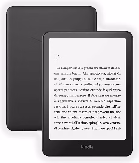 Lettore E-Book Amazon Kindle Paperwhite 12 Generazione con Schermo da 7 pollici, 16GB, Nero