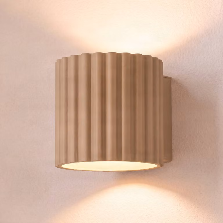 Applique da parete Aura SOLLUX LIGHTING, dimmerabile, Alluminio / Grigio / Zincato, Corridoio, Alluminio, Moderno, Applique