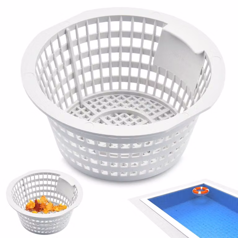 Retino filtrante estraibile per piscina, con maniglia