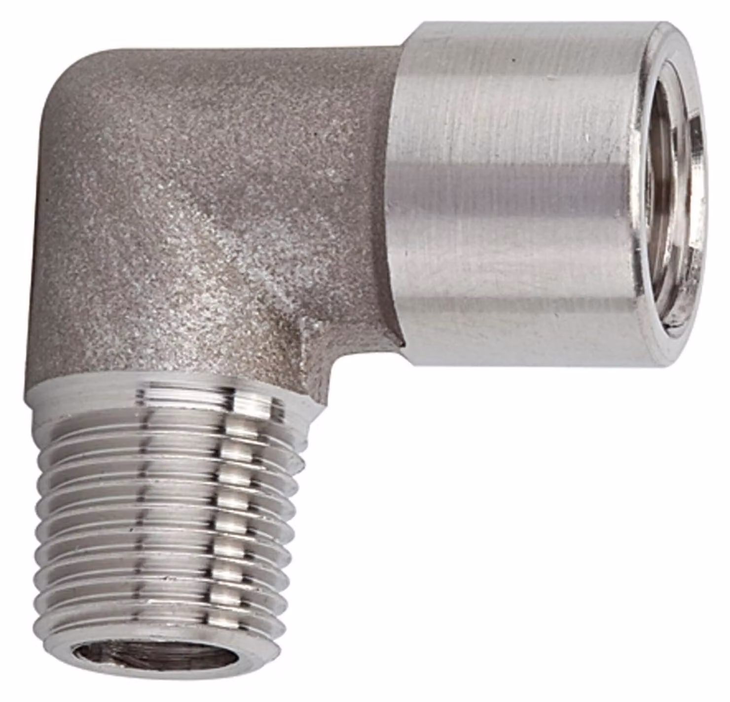 Gomito Riegler, interno/esterno, G/R 1/4, acciaio inox 1.4404