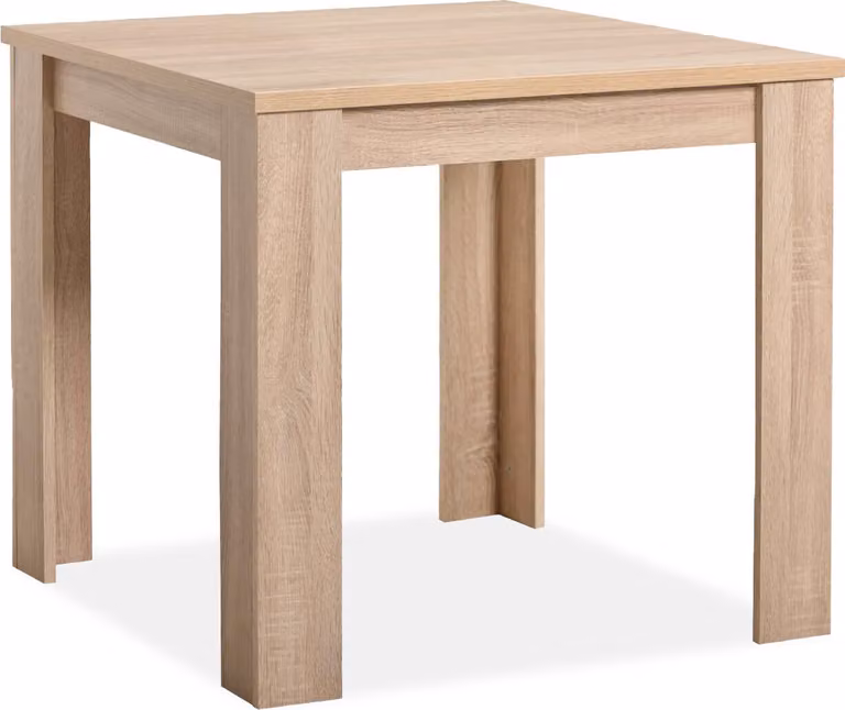 Homestyle4u tavolo da pranzo marrone tavolo da cucina 80x80 cm legno rovere