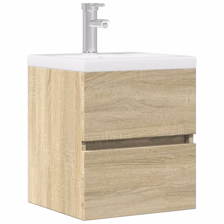 Mobile Lavabo vidaXL in Legno Rovere Sonoma, Moderno, Marrone, L 41 cm x P 38,5 cm x H 45 cm