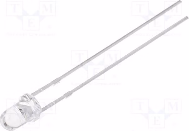 2 LED verdi, 25000-30000 mcd, 3 mm, 30°, modello OSG58A3131P, diodi LED a foro passante (THT), 3 mm
