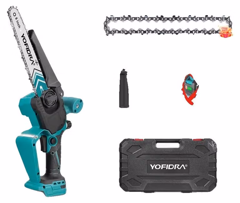 Troncatrice a catena, motore brushless, regolazioni senza utensili, SENZA batteria