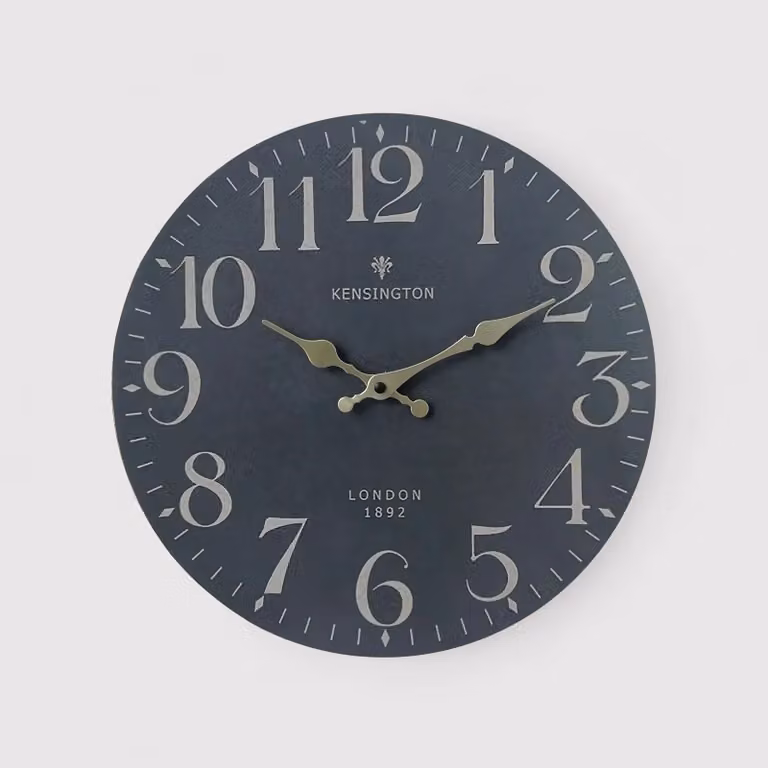 Saguaro - Orologio da parete elegante nero e dorato