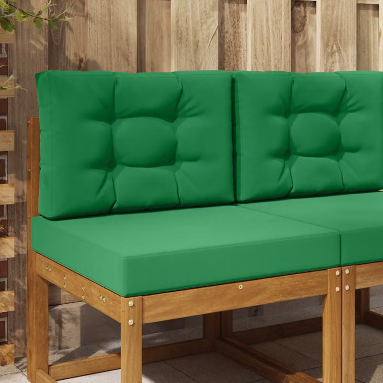 vidaXL Cuscino quadrato per divano da esterno in poliestere verde L 60 cm x P 60 cm x H 60 cm