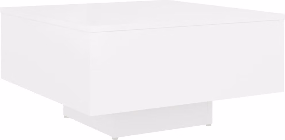Tavolino da Salotto Bianco 60x60x31,5 cm in Legno Multistrato