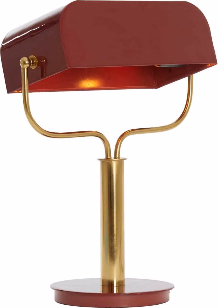 Lampada da tavolo - rosso - Ayer - metallo - lampada da scrivania - E27 - 1890717 - Light & Living