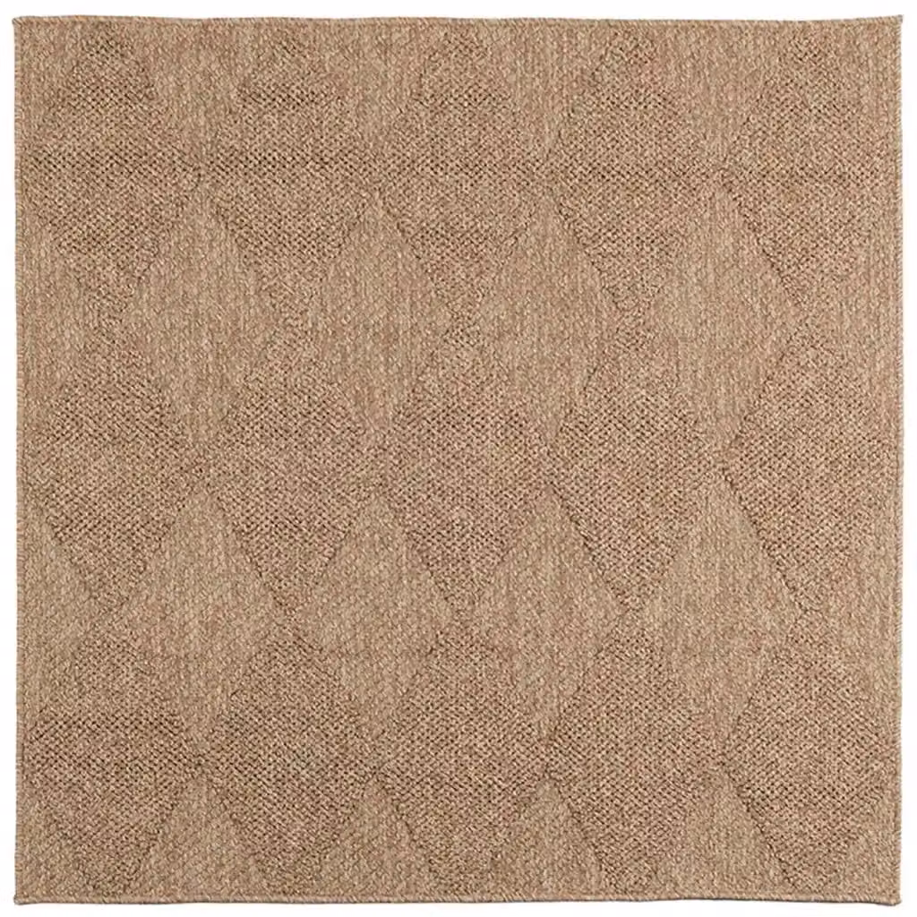 Tappeto moderno vidaXL beige in juta e poliestere per interno ed esterno L 200 cm x P 200 cm – 2