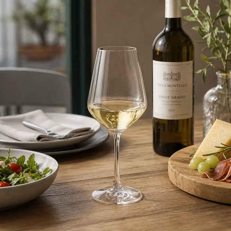 Set di 6 calici da vino Pervino RCR in vetro trasparente da 53 cl