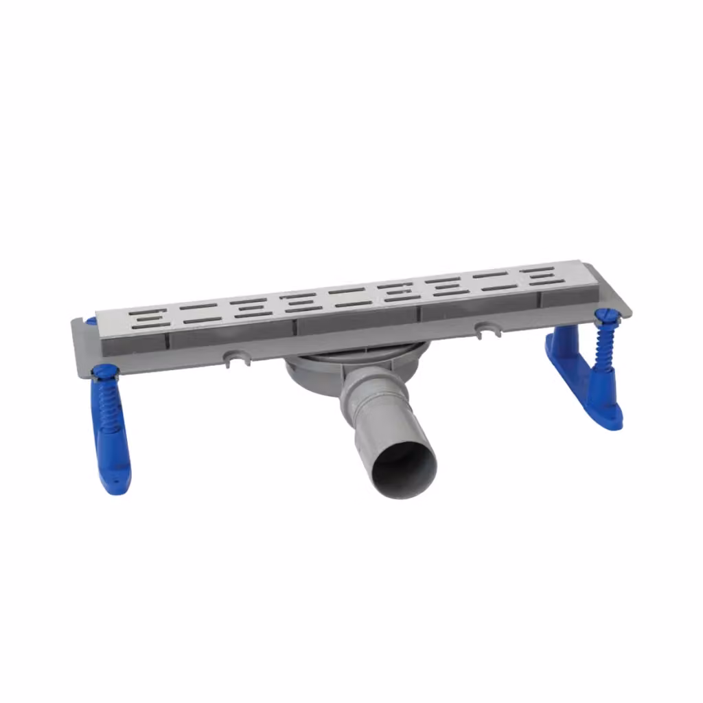Canalina lineare Ghidi Mstreet in ABS con griglia in acciaio inox, colore argento e grigio, Lunghezza: 90 cm – 2