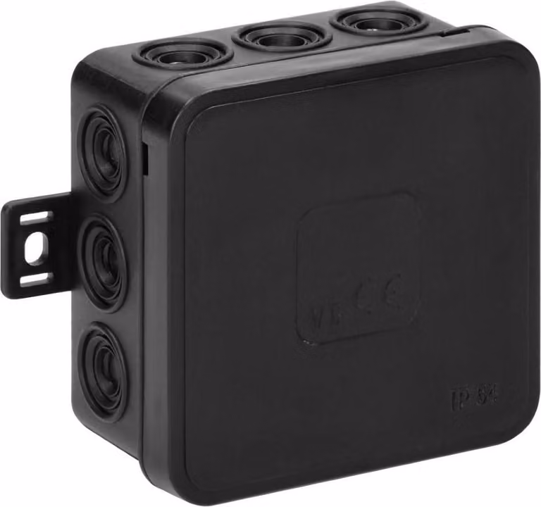 Scatola Orno n/t click ip54 12p 85x85x41mm nero