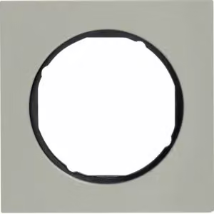 Berker 10112204 Cornice in acciaio inox/nero Berker R.3