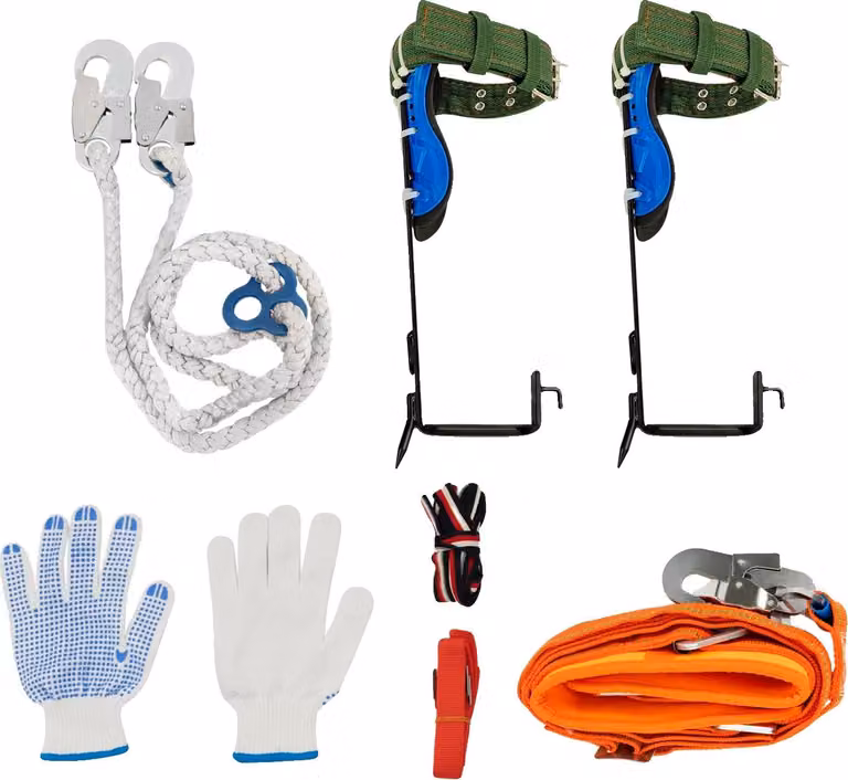 Attrezzi da arrampicata, attrezzatura di sicurezza, applicazioni versatili, nero-blu