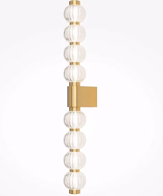 Applique Moderna Amulet Metallo Oro Led Integrato 19W Ip20