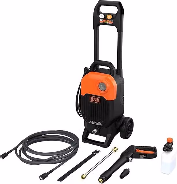 Idropulitrice Black & Decker BEPW2000-qs, 2000W, 150 bar, 450 l/h, colore nero
