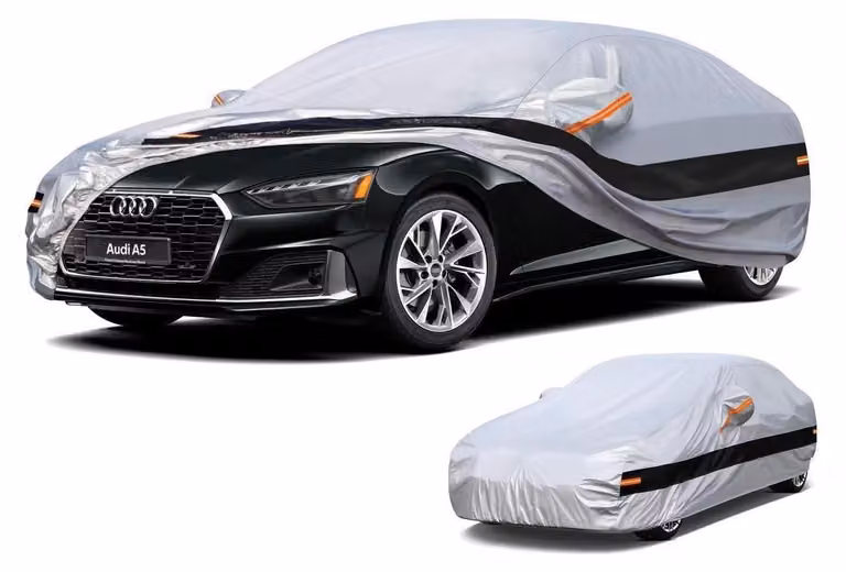 Copertura per auto, 10 strati, impermeabile, per Audi A5 S5 RS5 Sportback Cabrio Coupé Berlina (2007-2025), colore argento
