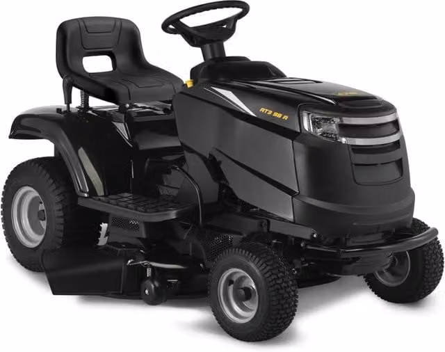Trattorino tagliaerba Alpina AT3 98 A nero con motore a scoppio da 352 cc e kit mulching